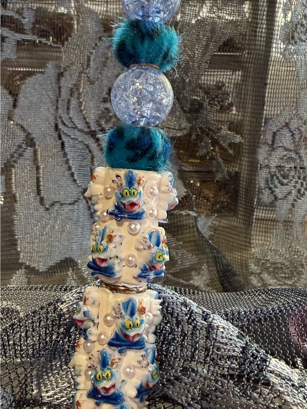 Handcrafted Figment the Dragon Beaded Pen